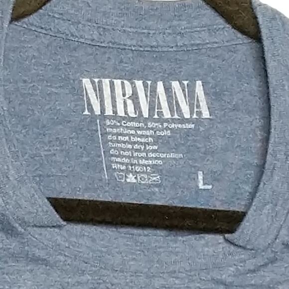 Nirvana Blue Tee - Size L - GUC - Picture 4 of 4